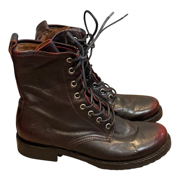 Frye Veronica Lace Up Combat Boot - size 8B - Picture 1 of 9
